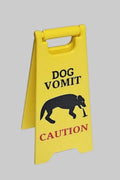 Dog Vomit wet floor sign | Gag gift | Stocking stuffer | 5 inch