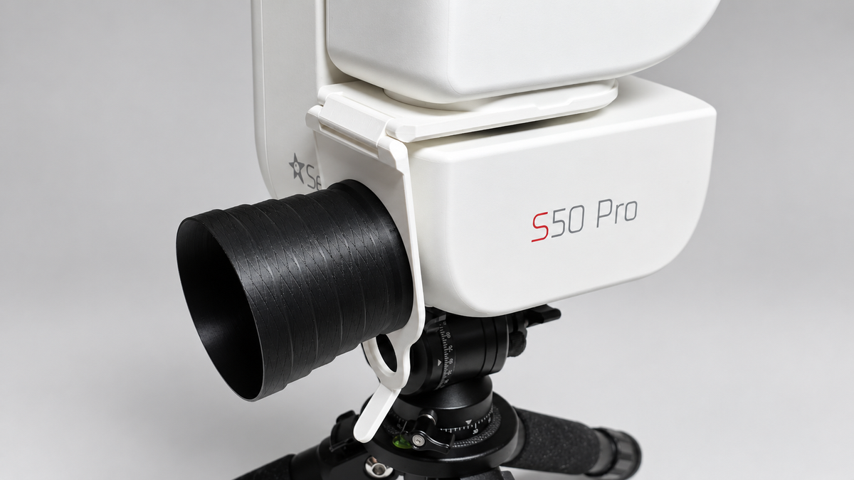 Seestar S50 Pro Folding Dew Shield | Magnetic Attachment | 3D Printed Telescope Accessory