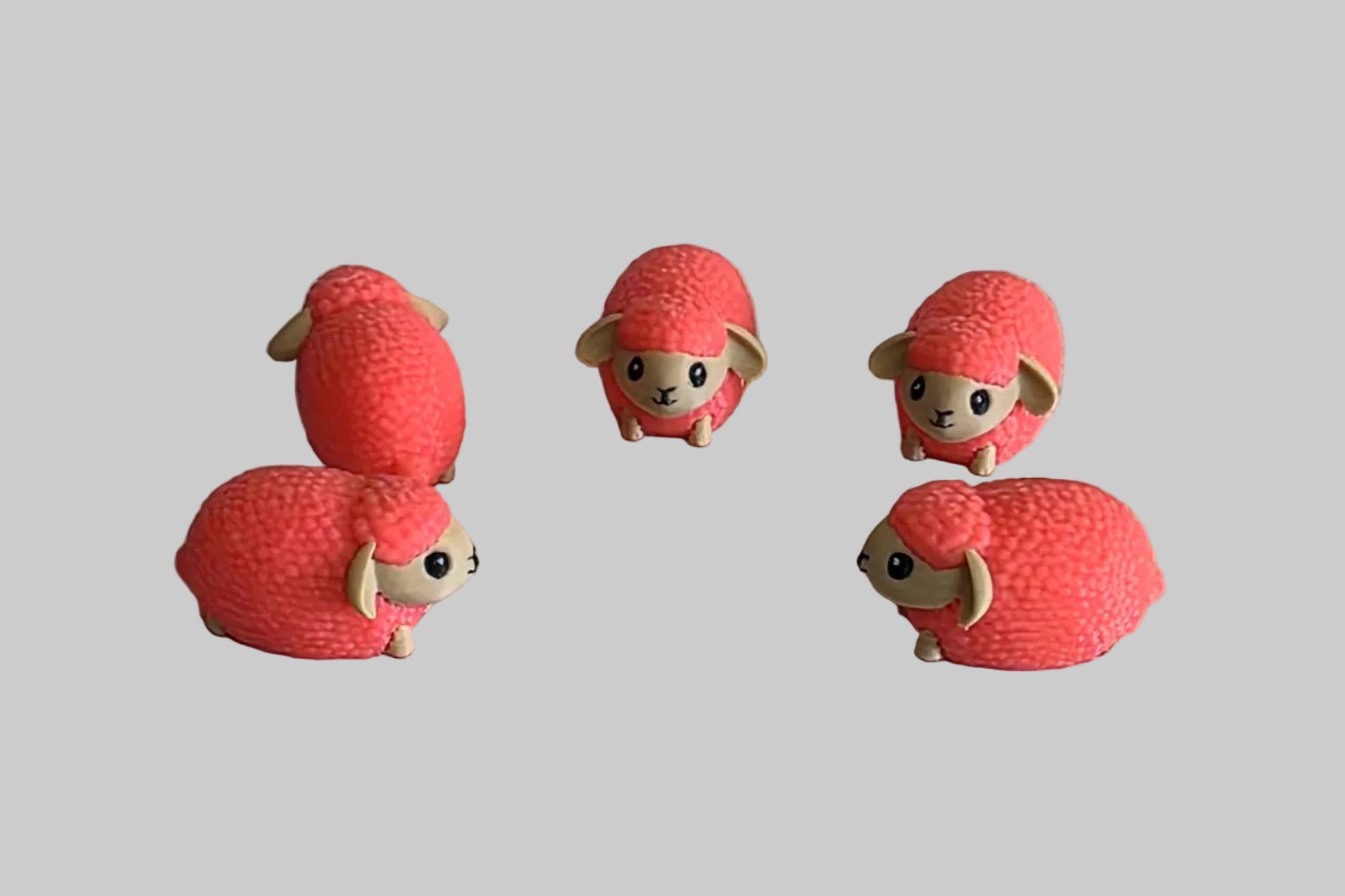 Miniture Multicolor Magnetic Sheep 5pack