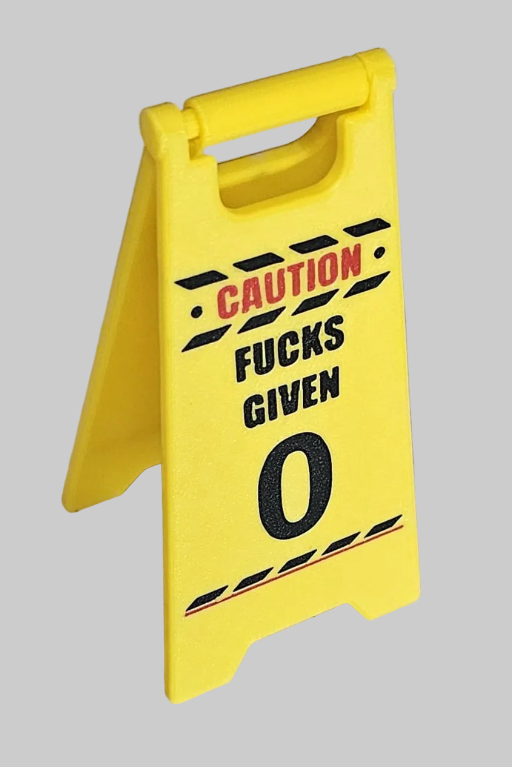 Fucks Given 0 wet floor sign | Gag gift | Stocking stuffer | 5 inch