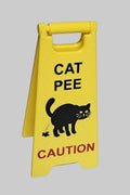 Cat Pee wet floor sign | Gag gift | Stocking stuffer | 5 inch
