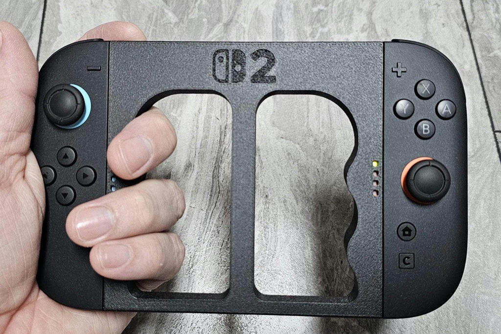 Switch 2 Joycon Ergonomic Extended Holder | 4.5, 6, or 8 inches wide | Magnetic | Nintendo Switch 2 | Petg Cf | 3d Printed