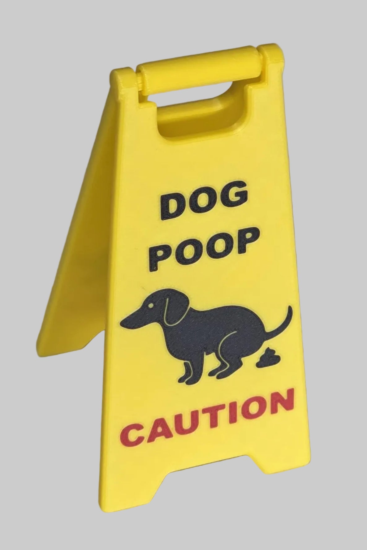 Dachshund Dog Poop wet floor sign | Gag gift | Stocking stuffer | 5 inch | Weiner Dog