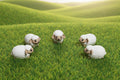 Miniture Multicolor Magnetic Sheep 5pack
