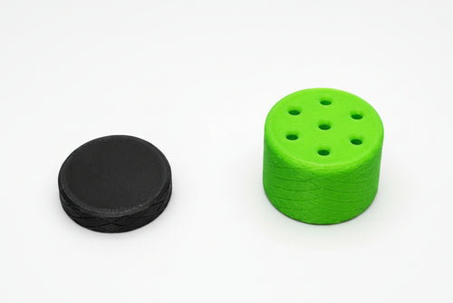3D Printed Magnetic Copperband Butterfly Feeder – Knurled Design | Aquarium Feeding Station for Copperband | Includes 3 Feeding Caps | 40mm
