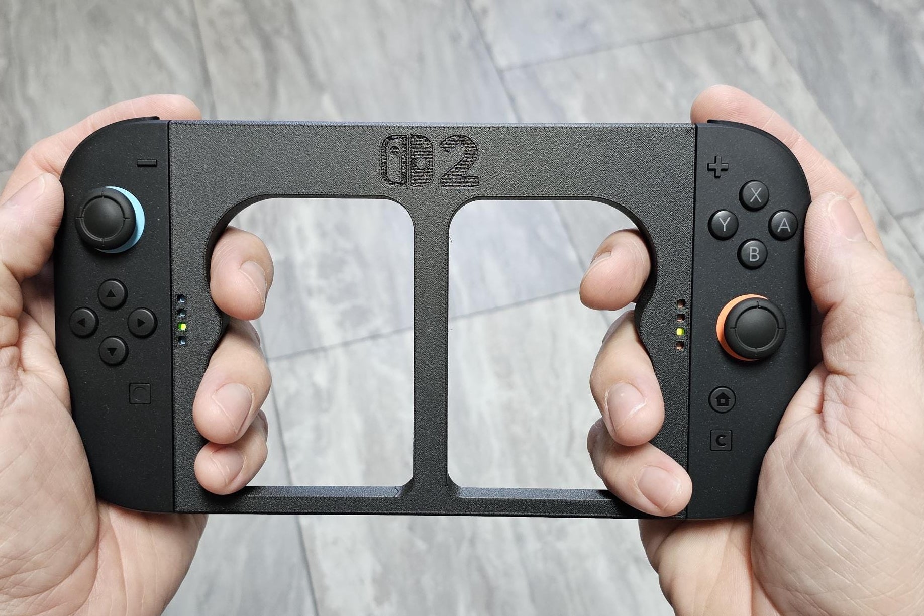 Switch 2 Joycon Ergonomic Extended Holder | 4.5, 6, or 8 inches wide | Magnetic | Nintendo Switch 2 | Petg Cf | 3d Printed