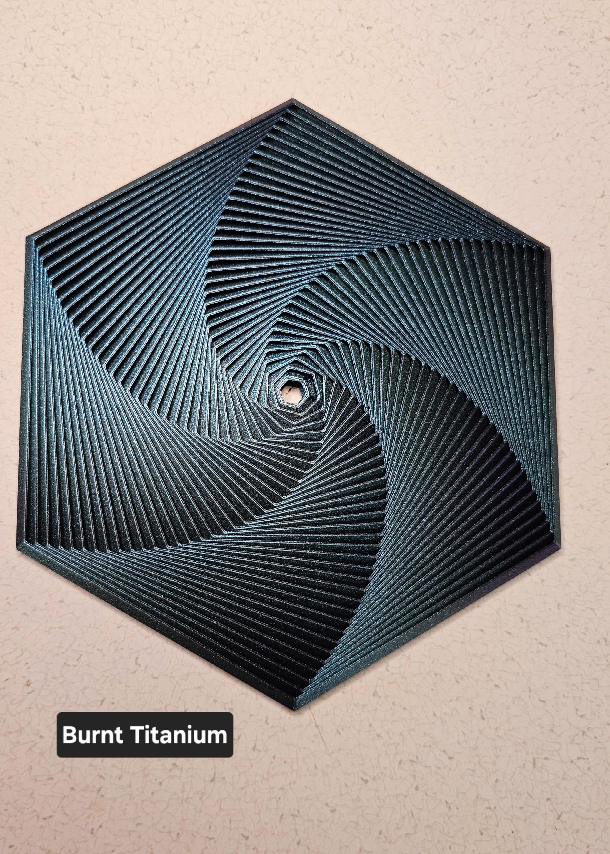 Hexagon Superfidget 7 inch | Desk toy | Stress relief | Fractal hexagon | 3d Printed | Hancrafted