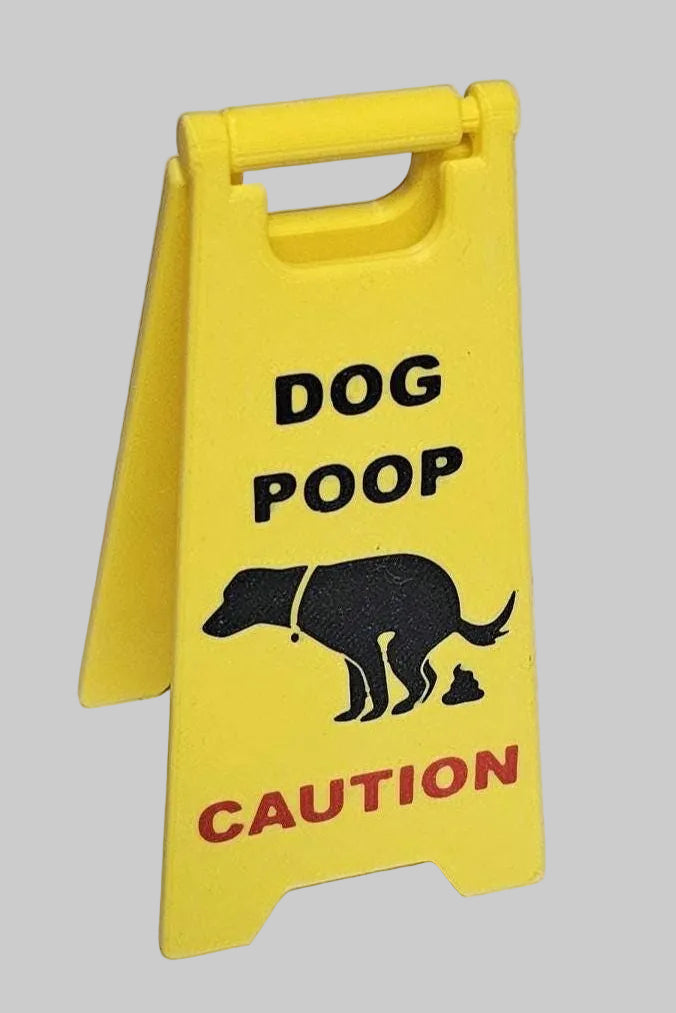 Dog Poop wet floor sign | Gag gift | Stocking stuffer | 5 inch or 7 inch