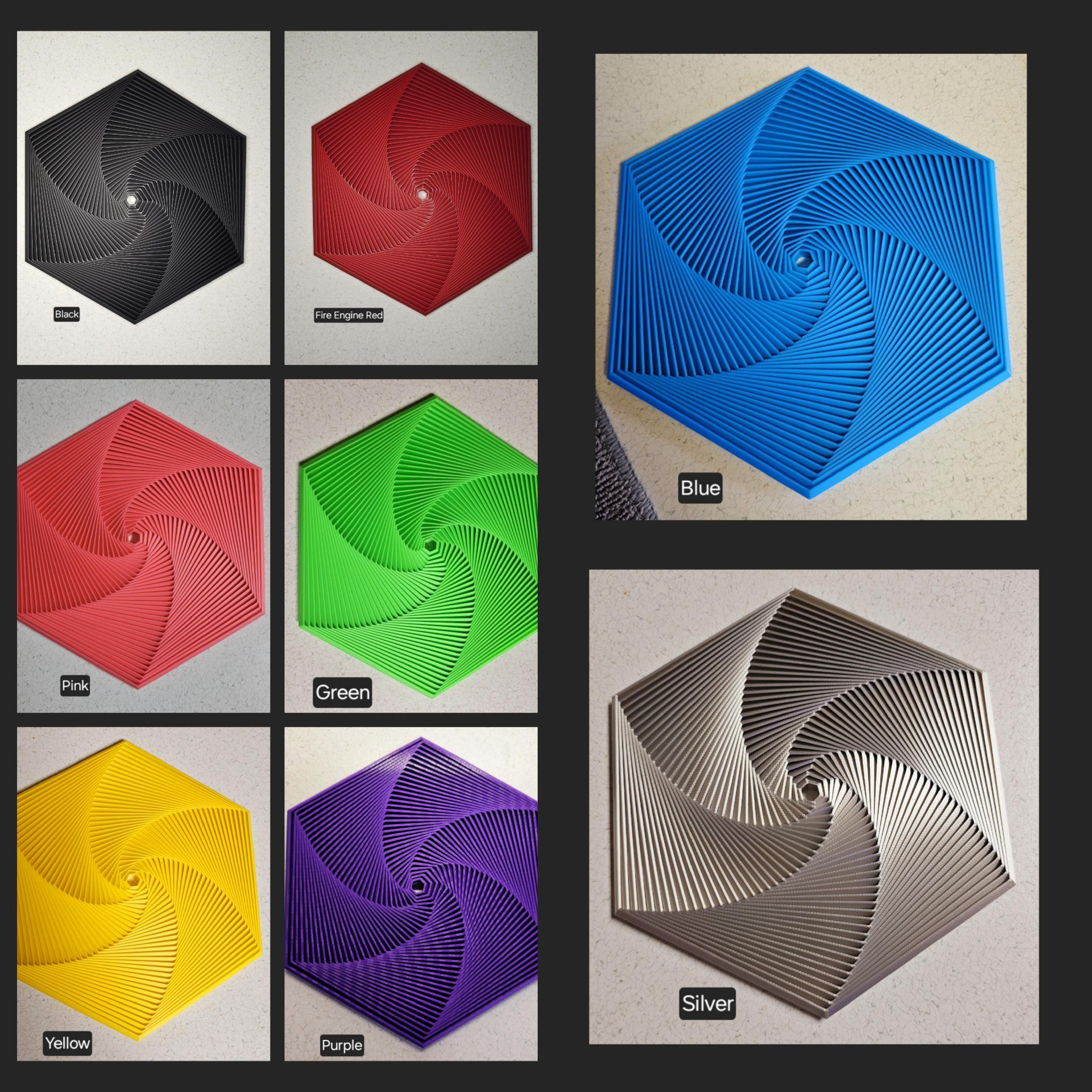 Hexagon Superfidget 7 inch | Desk toy | Stress relief | Fractal hexagon | 3d Printed | Hancrafted