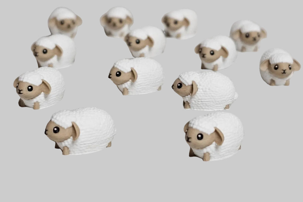 Miniture Multicolor Magnetic Sheep 5pack