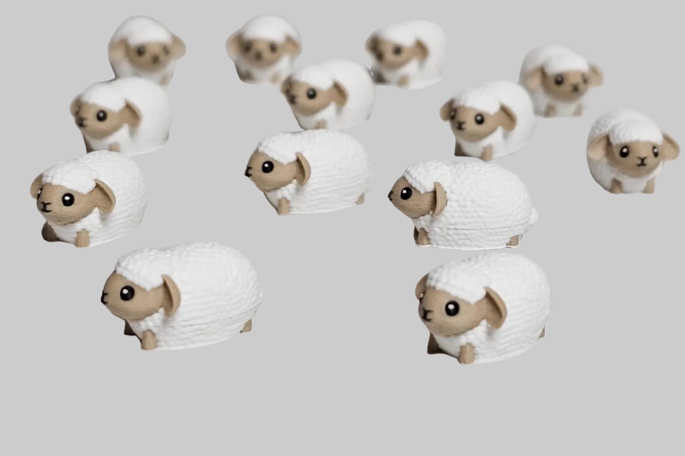Miniture Multicolor Magnetic Sheep 5pack