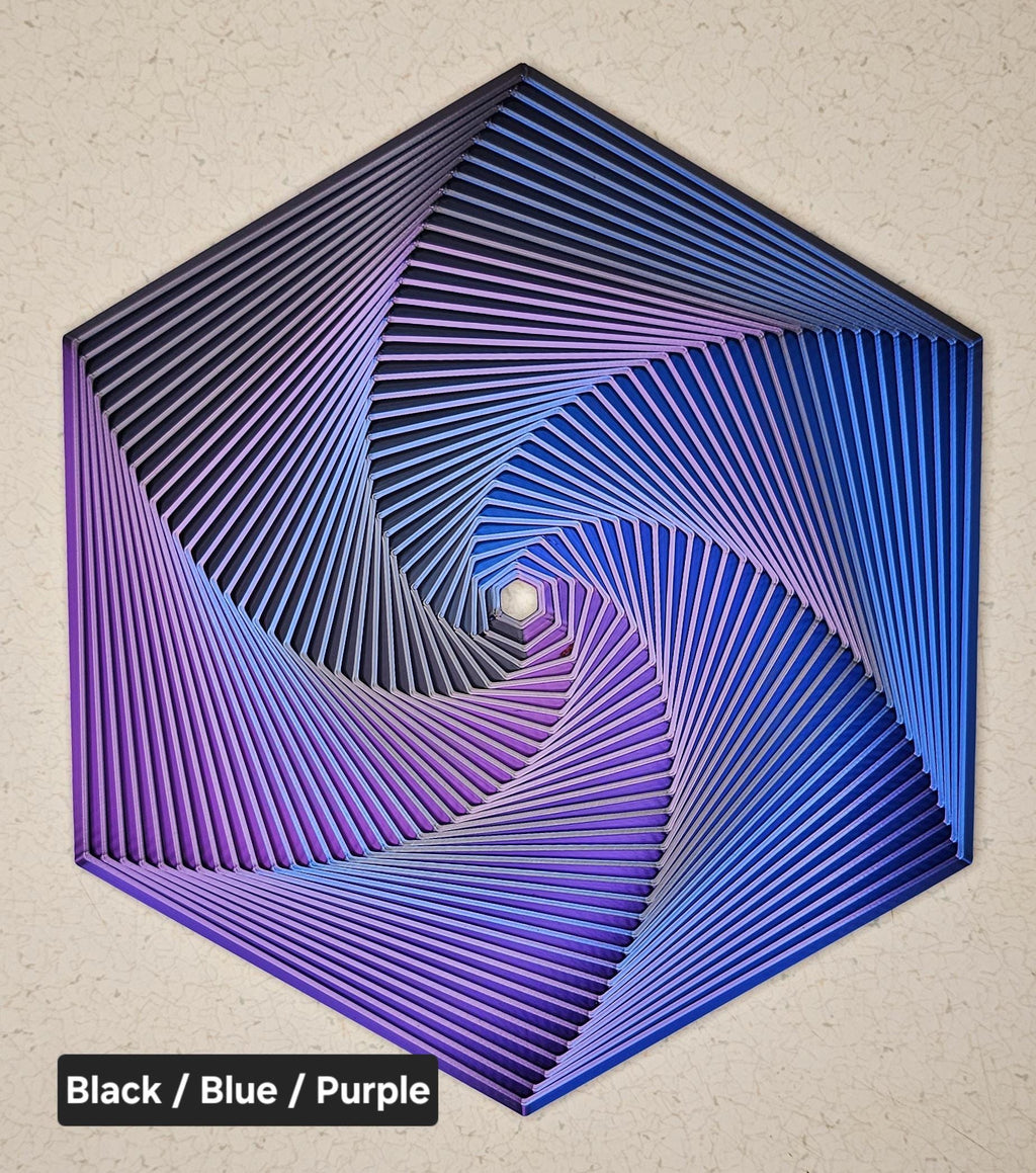 Hexagon Superfidget 7 inch | Desk toy | Stress relief | Fractal hexagon | 3d Printed | Hancrafted