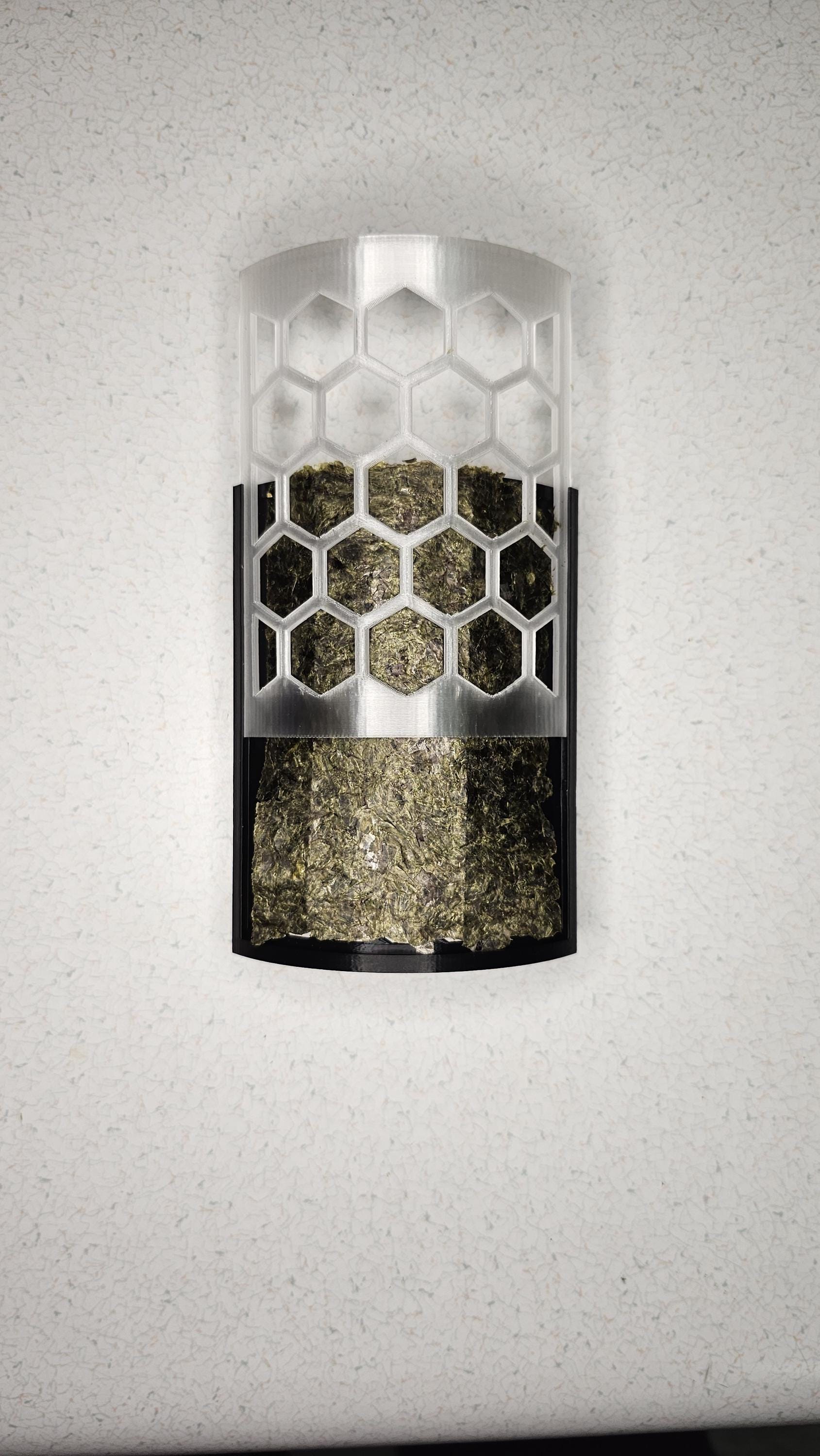 Hex Mesh Nori Seaweed Feeder | Reef tank | Saltwater | 3d Printed | Suction Cup
