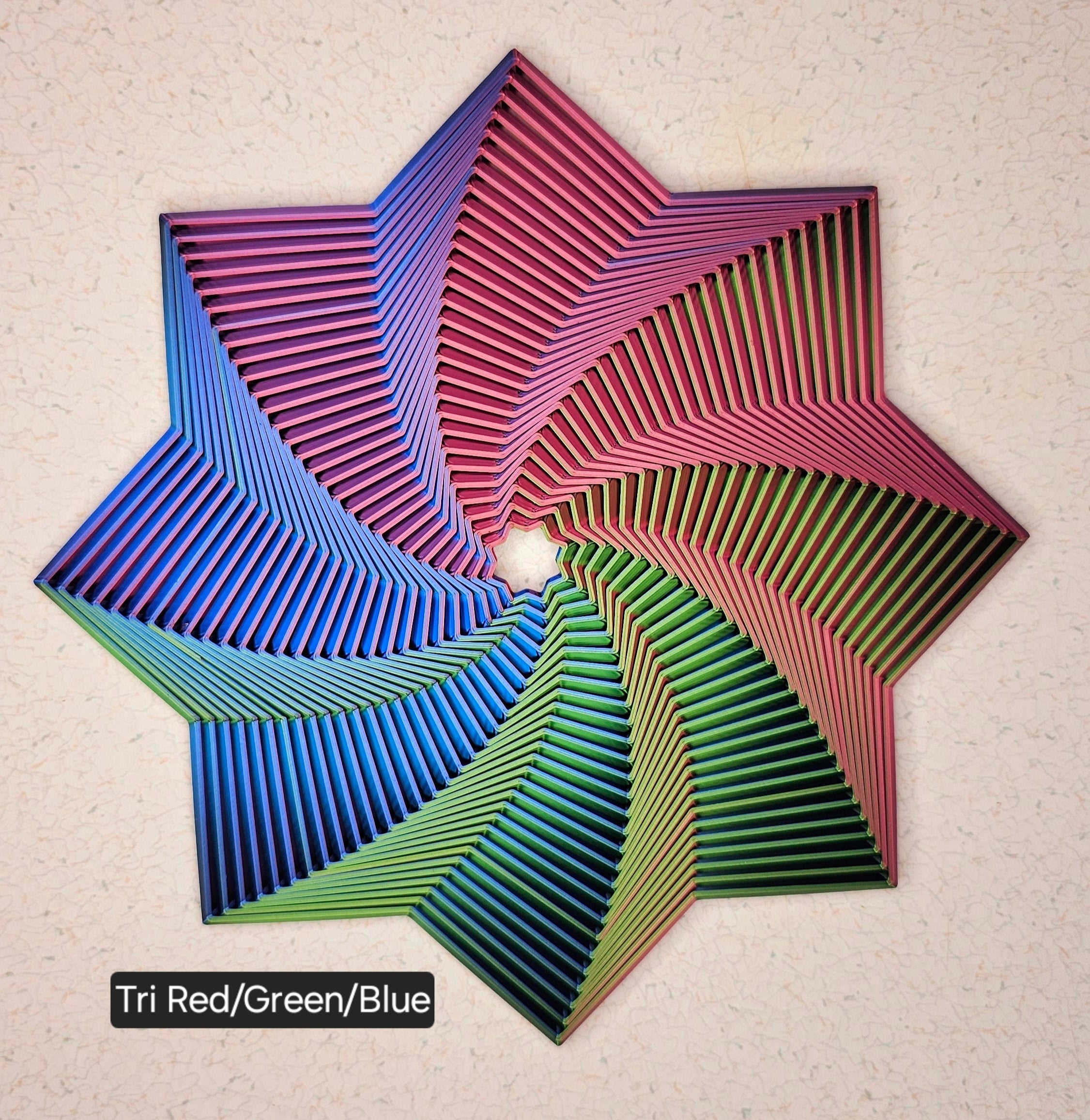 Fractal Fidget Star 7 inch